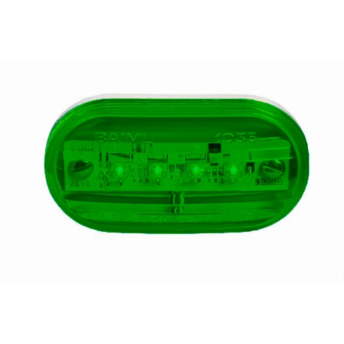 1035E-V - FARO4  LED VERDE - 12/24V